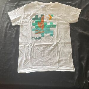 The YMCA camp crew neck white graphic short sleeve t shirt size small unisex